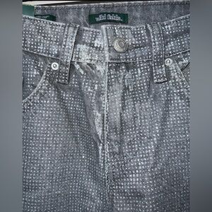 Wild Fable Silver Glitter Jeans